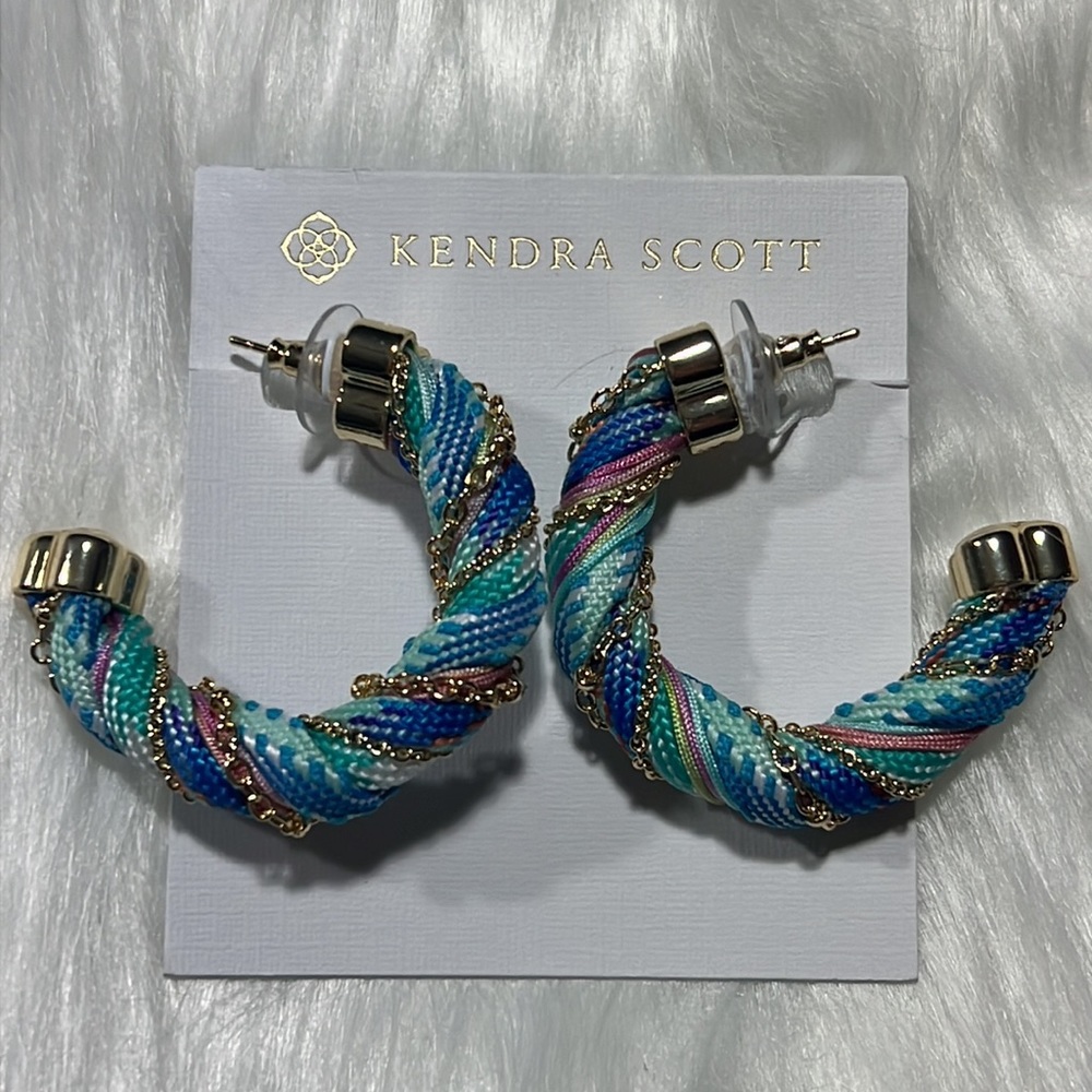 NWT Kendra Scott Masie Corded Hoop Earrings